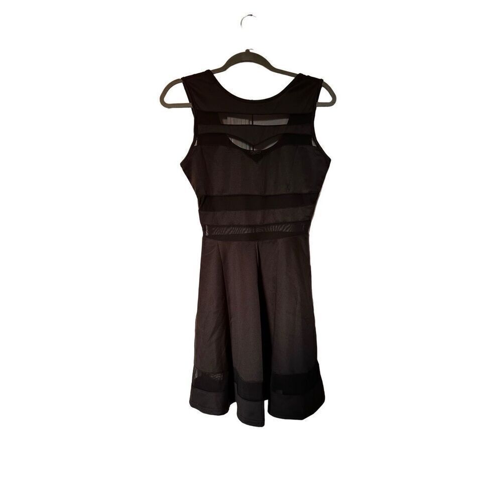 NWT Zeagoo Women’s Black Party Dress with Mesh Accents